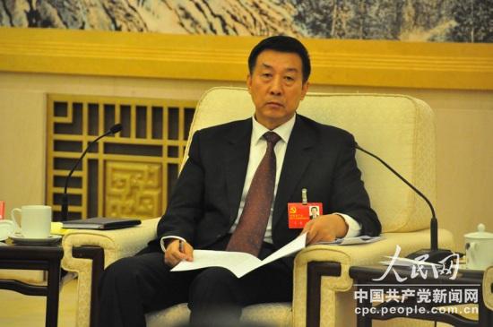 十八大代表、國資委主任王勇。人民網記者 曹華攝